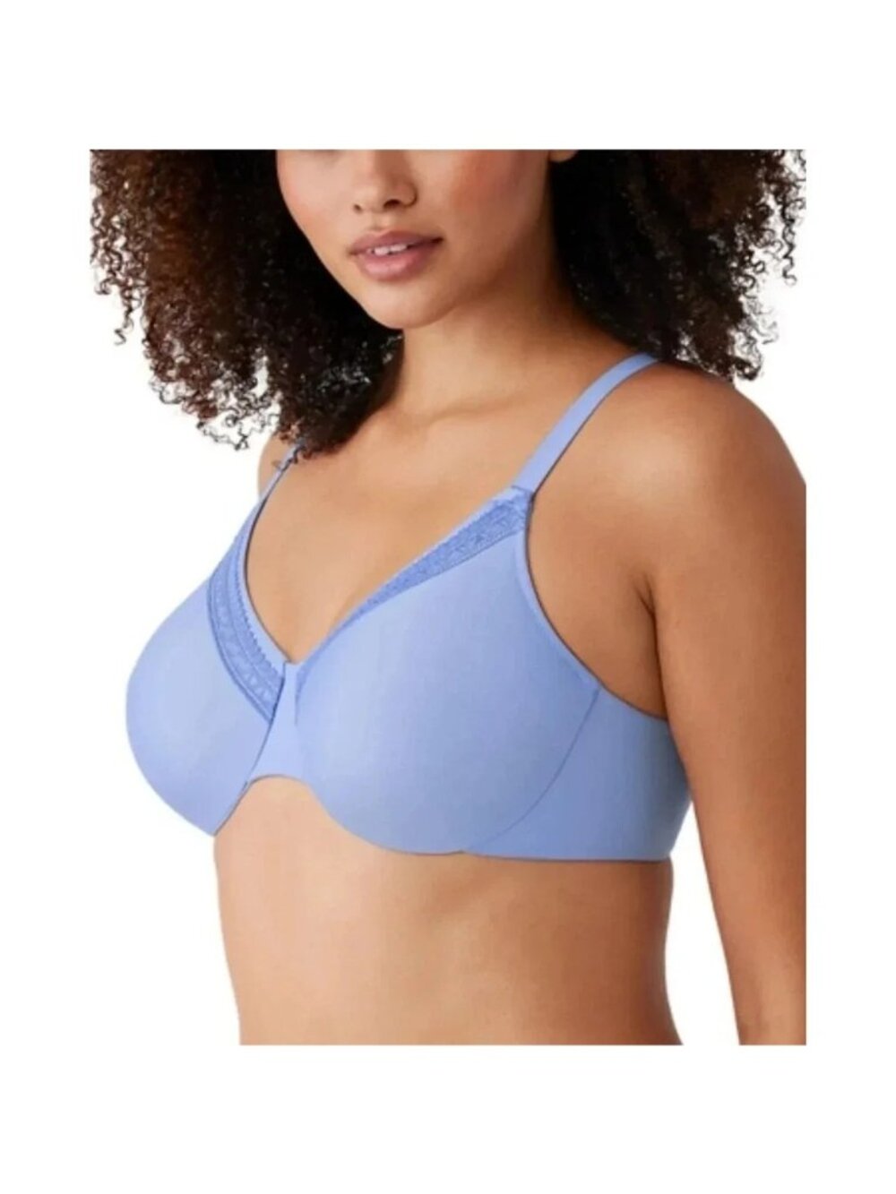Wacoal size 42D Perfect Primer Underwire Bra 855213 Blue NEW